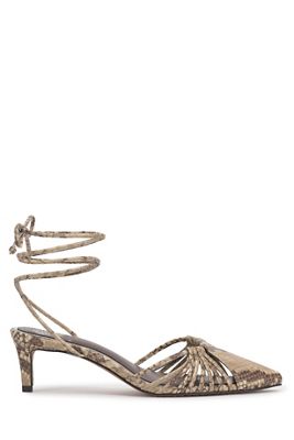 Vince Camuto Kota Ankle-Wrap Kitten Heels