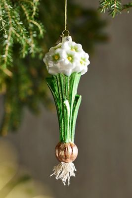 Paperwhite Bulb Glass Ornament
