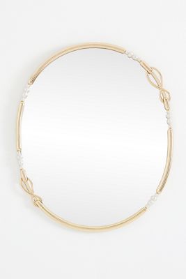 Tiffani Knotted Brass Wall Mirror