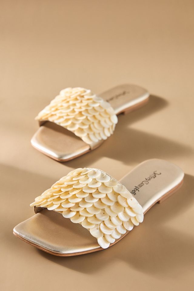 Jeffrey Campbell Fishy Sequin Slide Sandals | Anthropologie