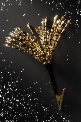 New Year's Eve Beaded Clip