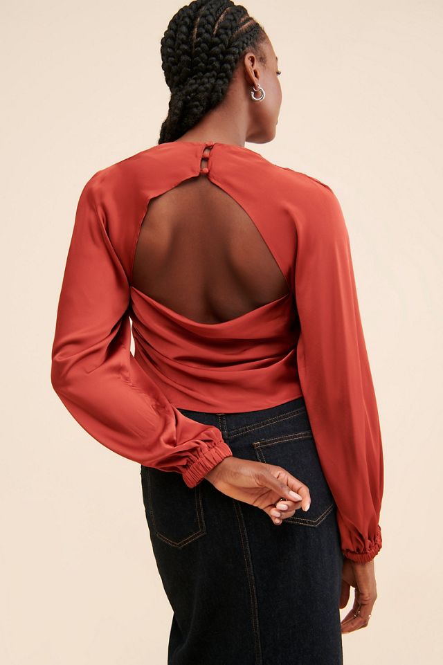 ASTR the Label Veronica Open-Back Top #1