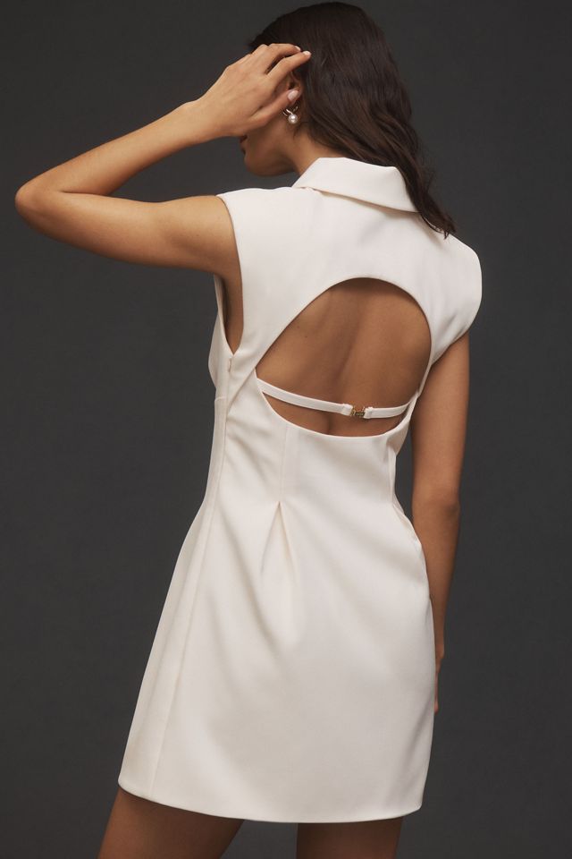 AMUR Ava Cady Open-Back Blazer Mini Dress #1