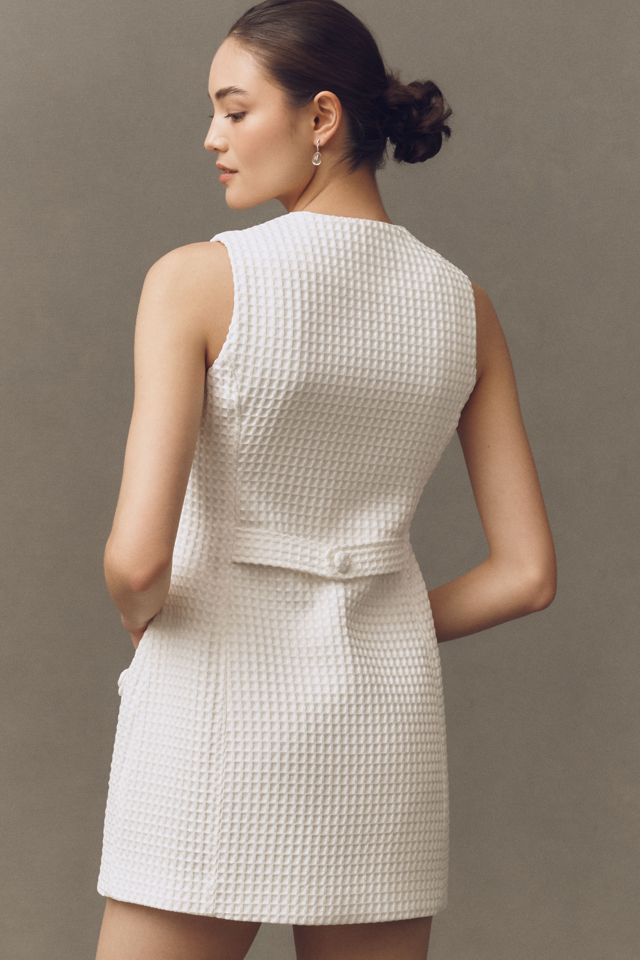 Cynthia Rowley Sleeveless Button-Front Shift Mini Dress #1