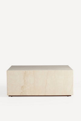 Anthropologie Grayson Rectangular 44" Marble Coffee Table