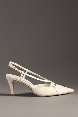 Reformation Patty Slingback Heels In White