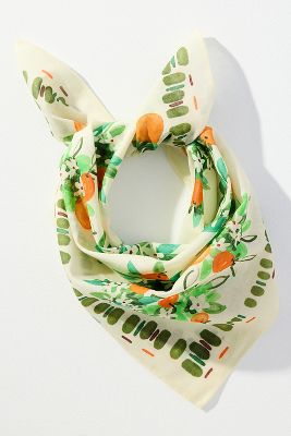 VISMAYA SUMMER EDIT COTTON SQUARE SCARF 
