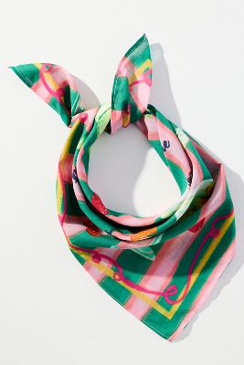 VISMAYA SUMMER EDIT COTTON SQUARE SCARF 