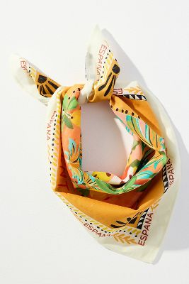 VISMAYA SUMMER EDIT COTTON SQUARE SCARF 