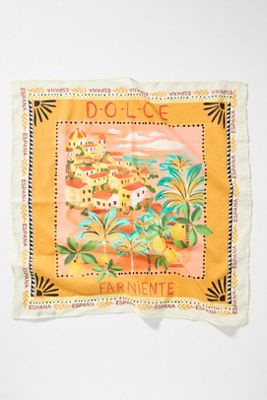 Vismaya Summer Edit Cotton Square Scarf