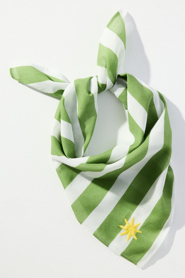 Celandine Striped Square Scarf #1