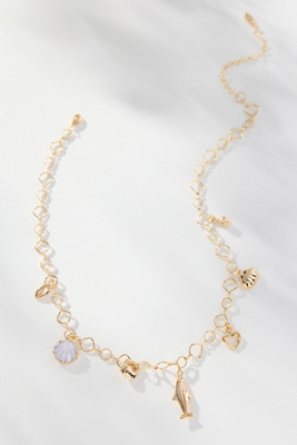 By Anthropologie Nautical Charm Cluster Necklace