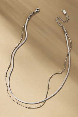 By Anthropologie Double-layered Chain Necklace