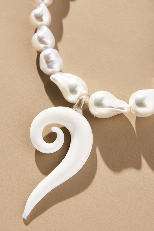 Pearl Spiral Necklace #1