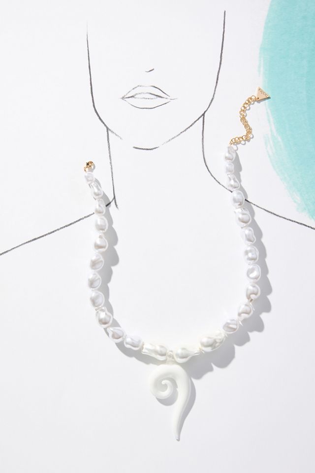 Pearl Spiral Necklace #2