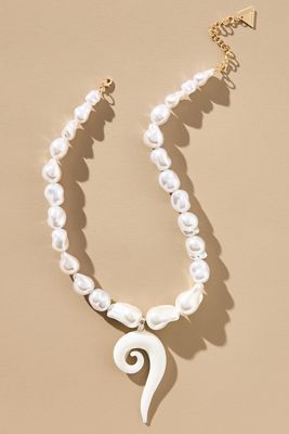 Pearl Spiral Necklace