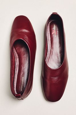 By Anthropologie Leather Glove Ballet Flats