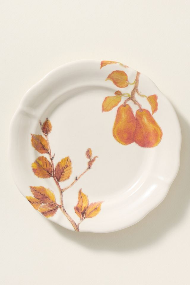 Anna Farba Harvest Stoneware Portuguese Dessert Plates, Set of 4 #1