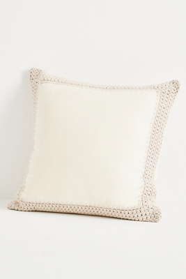 Margeux Crochet Velvet Pillow
