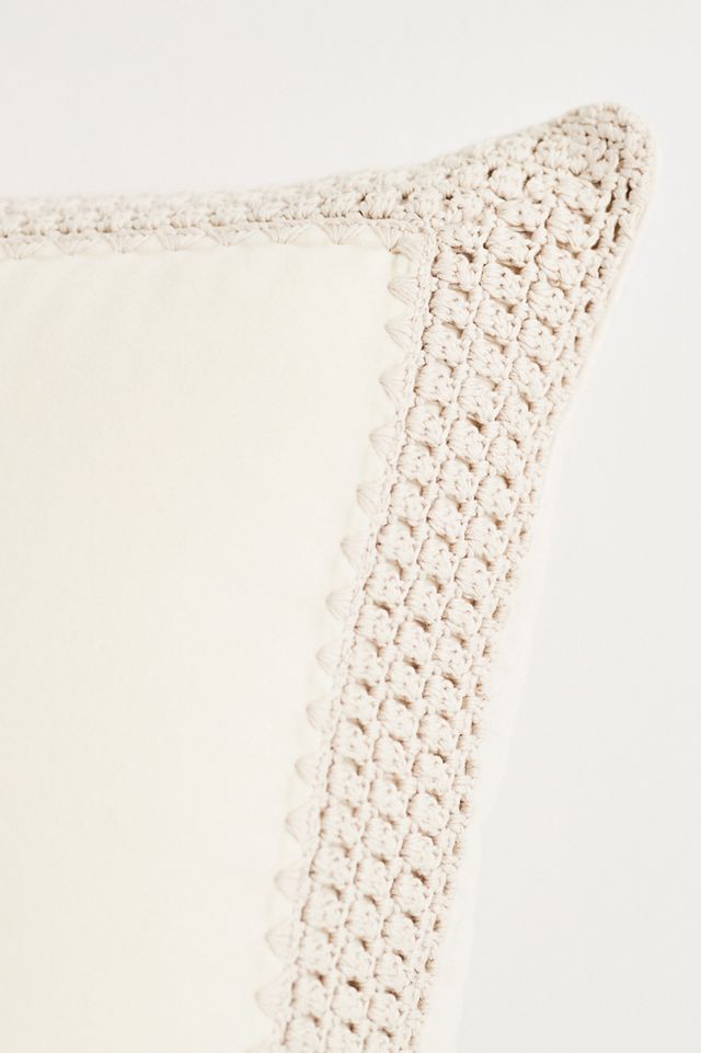 Margeux Crochet Velvet Pillow #2