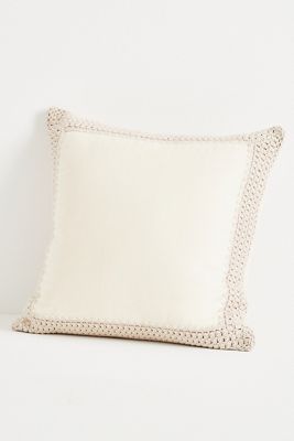 Margeux Crochet Velvet Pillow