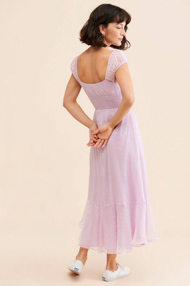 Hutch Cap Sleeve Shimmer Maxi Dress #1