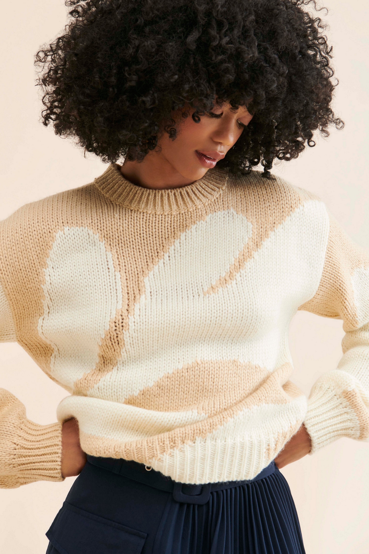 Møn Renn Farren Intarsia Knit Sweater