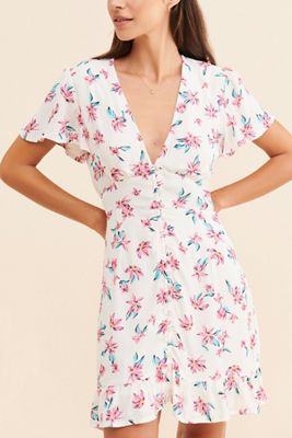 RAHI Floral Ruffle Mini Dress