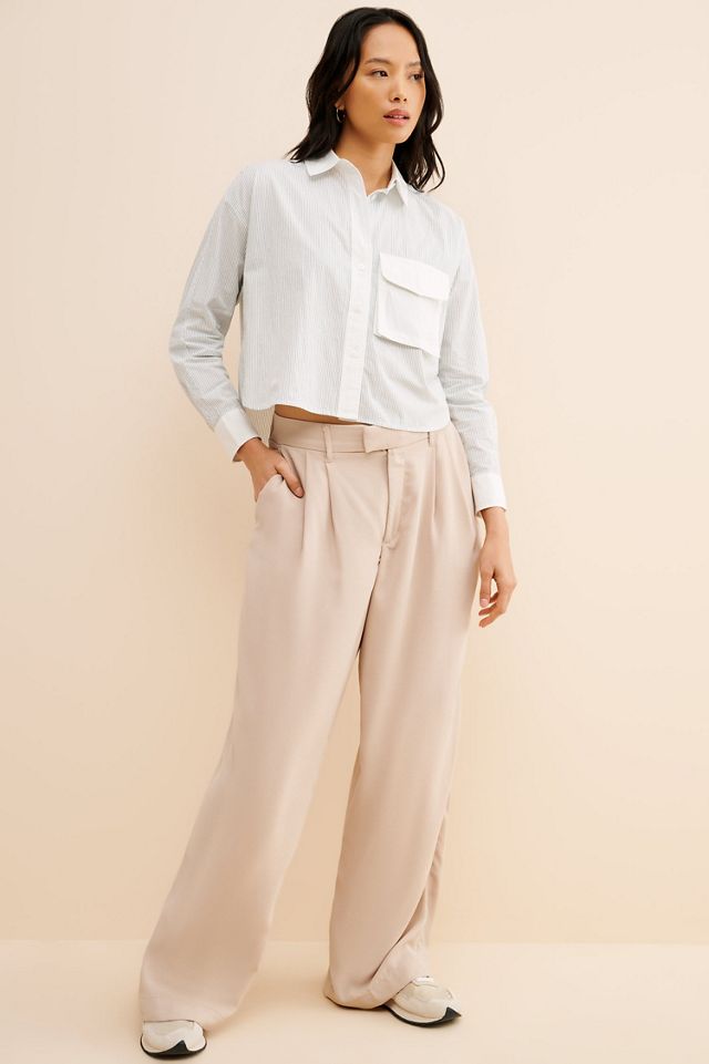 Madewell Utility Cropped Shirt #3