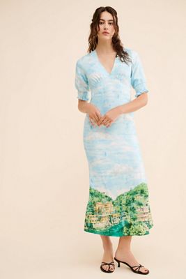 Never Fully Dressed Scenery May Midi Dress