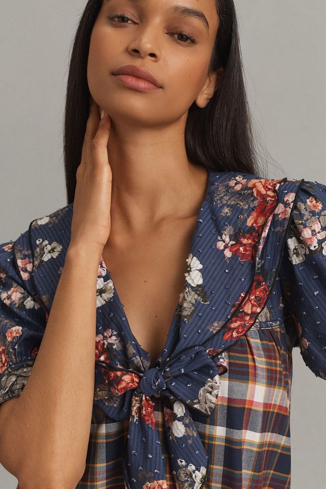 Pilcro Short-Sleeve Bow-Front Tunic Mini Dress #2