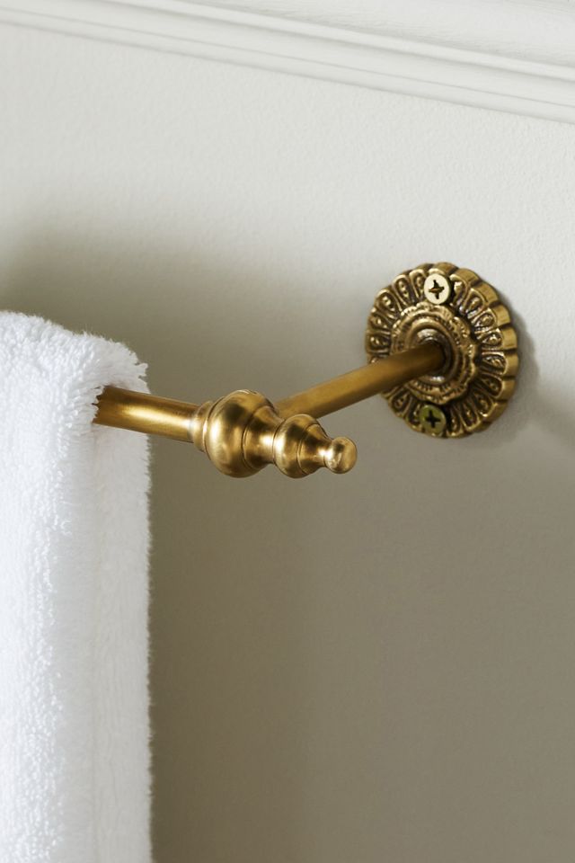 Ida Heritage Brass Towel Bar #4