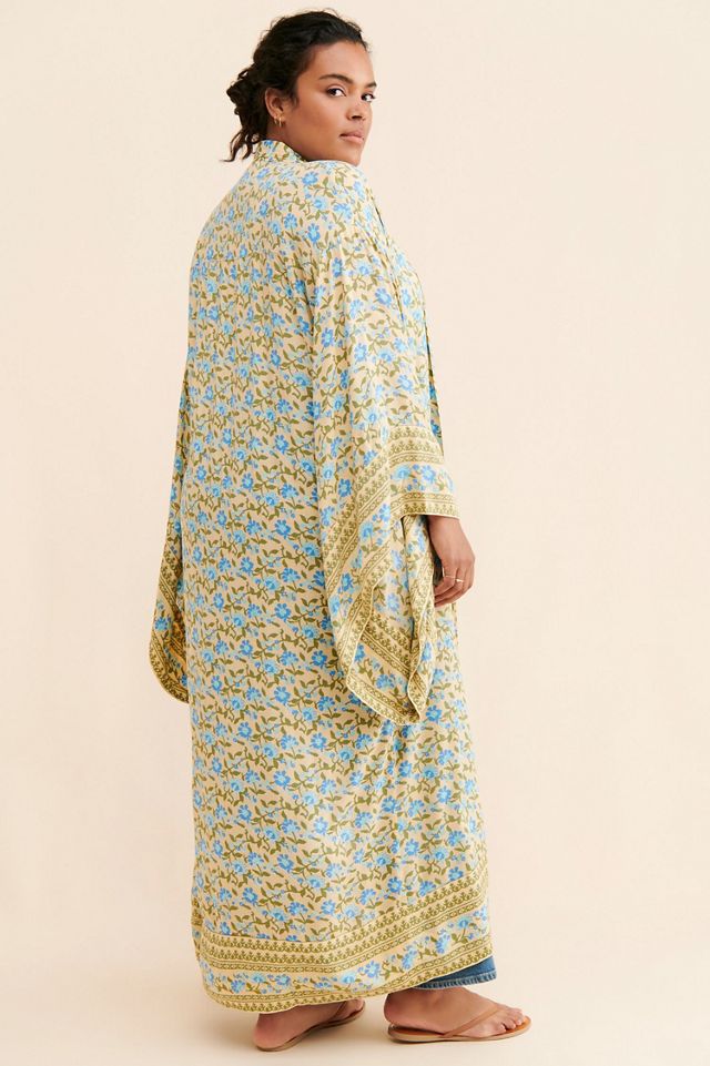 Lusana Mira Floral Duster #1