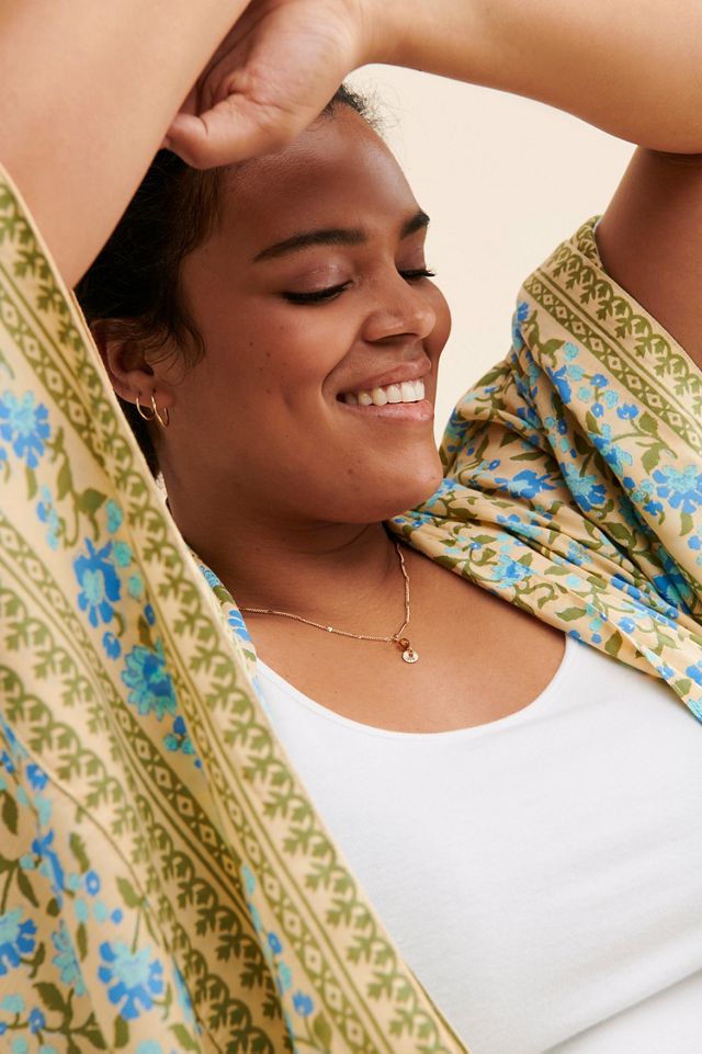 Lusana Mira Floral Duster #2