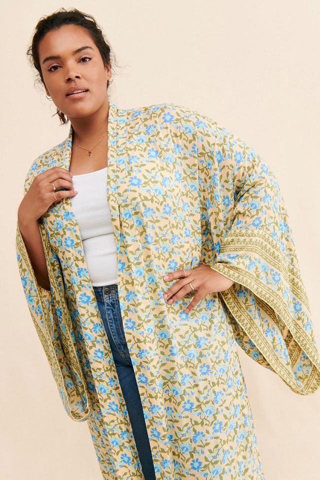 Lusana Mira Floral Duster #3