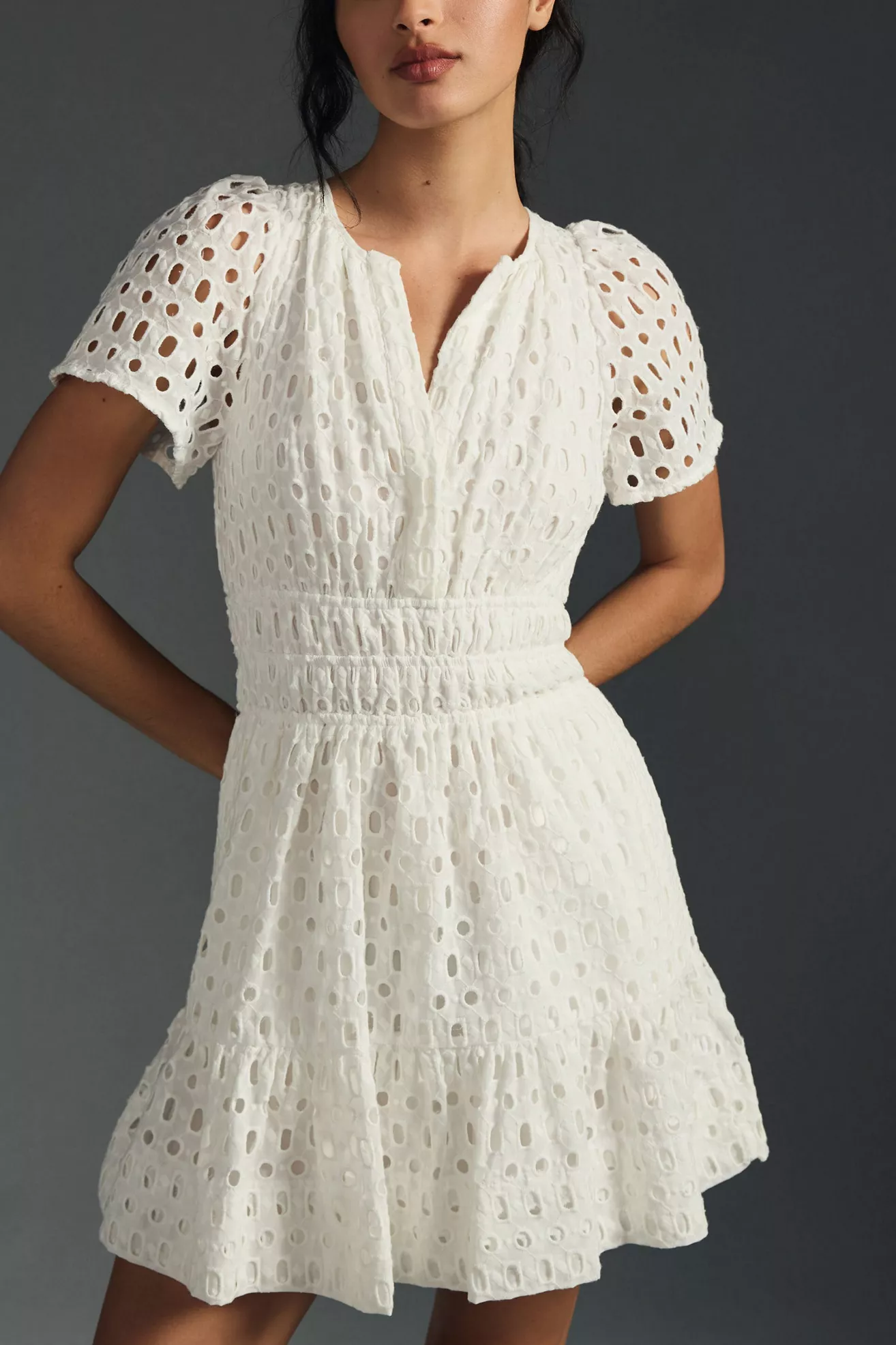 The Somerset Eyelet Mini Dress