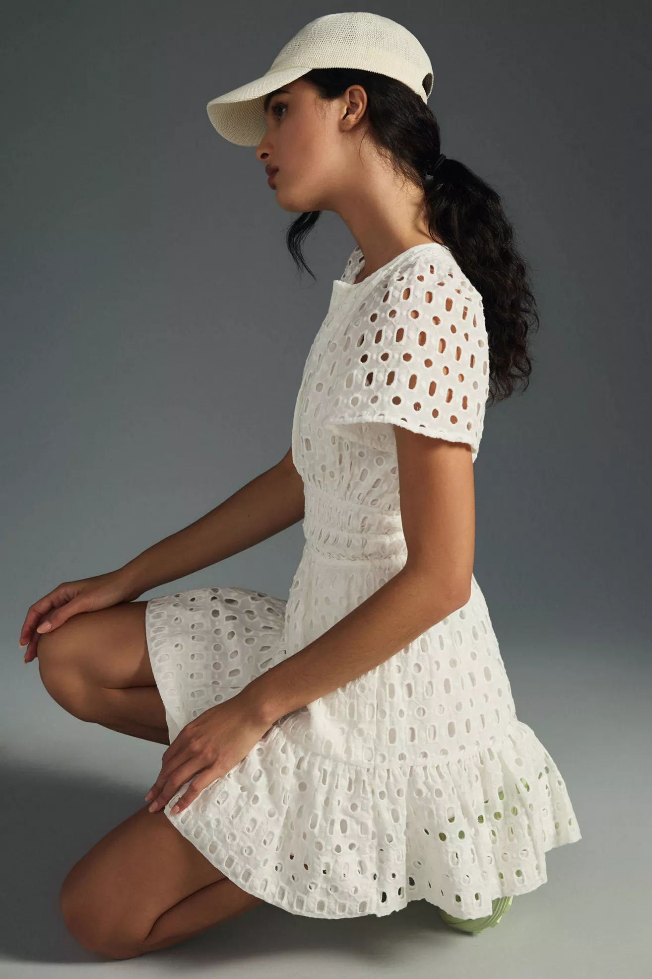 The Somerset Eyelet Mini Dress - thumbnail 3