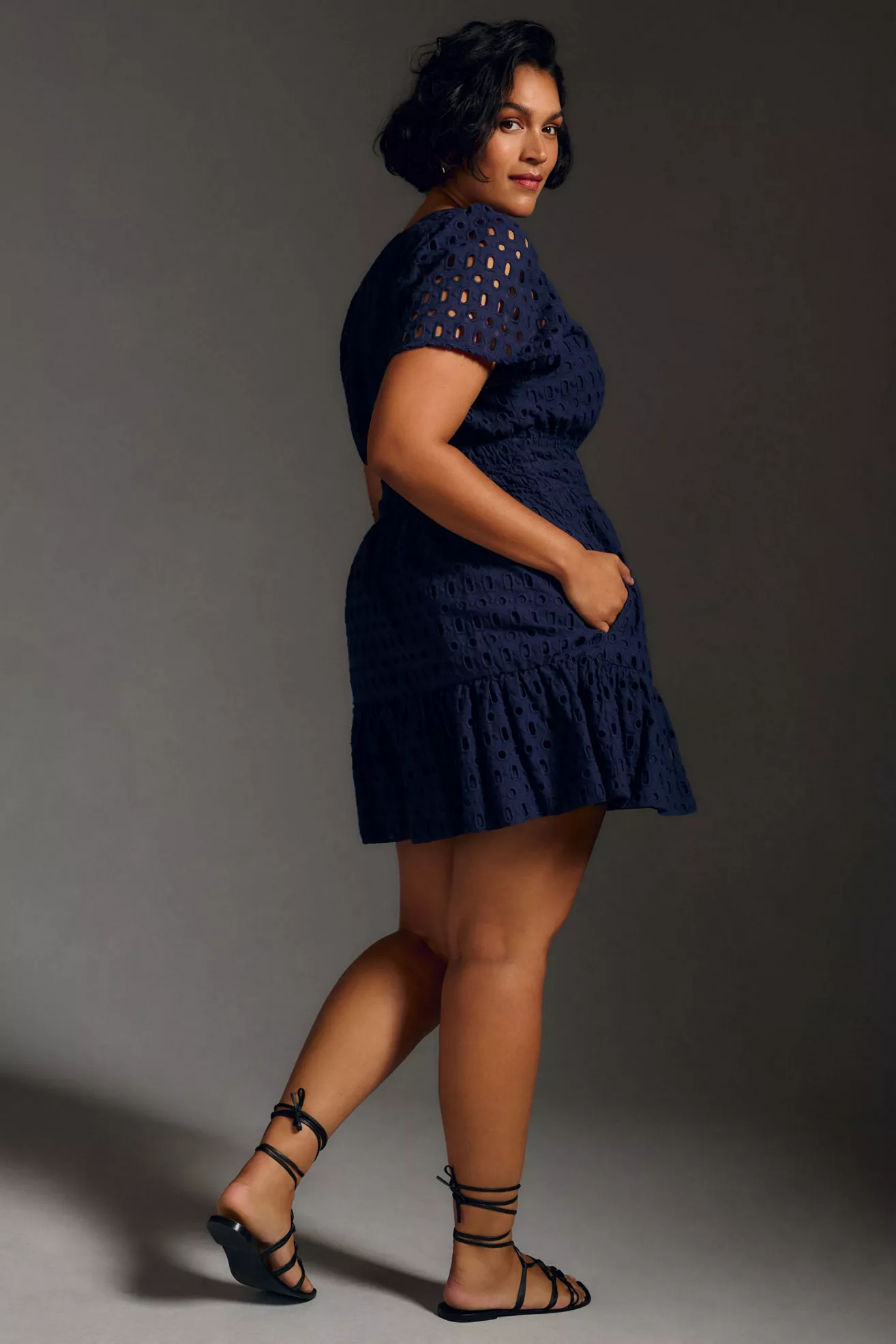 The Somerset Eyelet Mini Dress - thumbnail 7