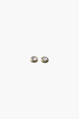Muns Aura Mother-of-pearl Stud Earrings In Gold