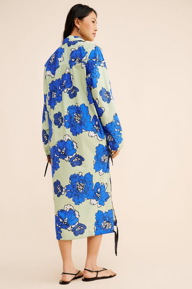 Dhruv Kapoor Floral Midi Shirtdress #1