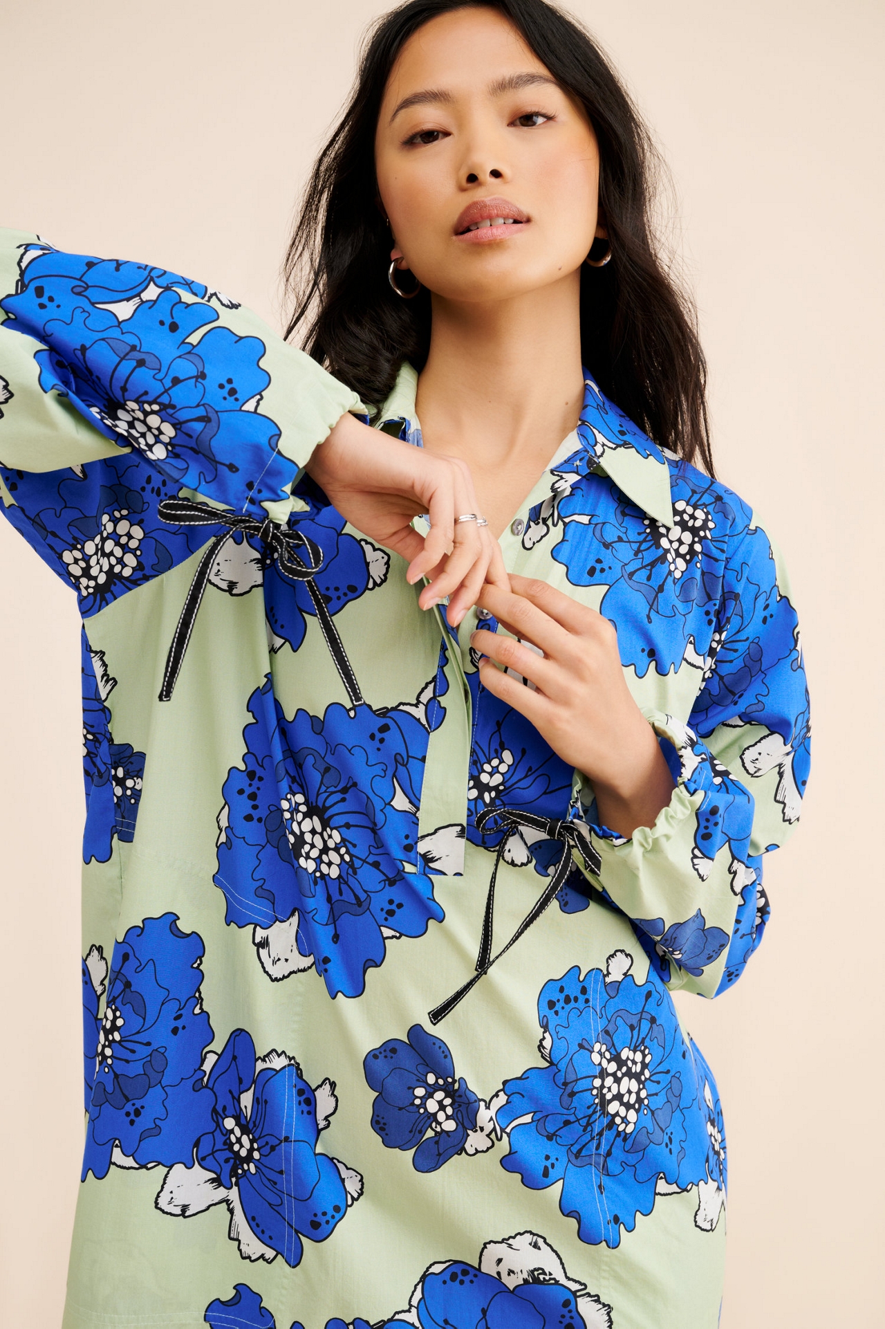 Dhruv Kapoor Floral Midi Shirtdress