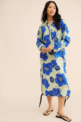 Dhruv Kapoor Floral Midi Shirtdress