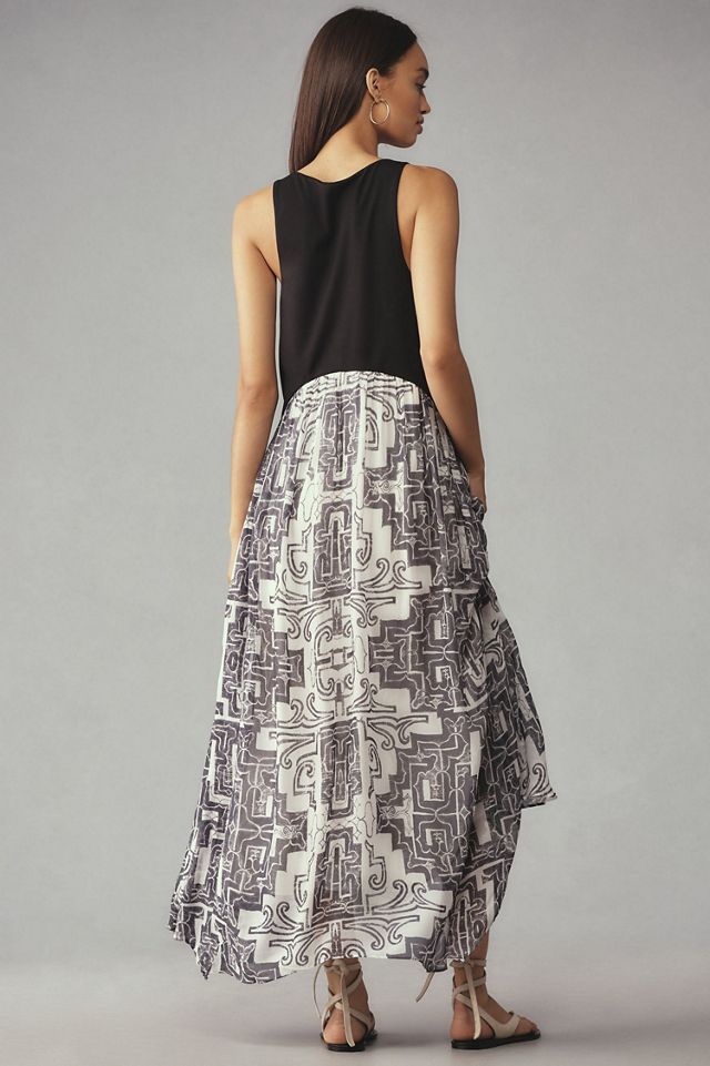 Sleeveless Scoop-Neck Maxi Dress #1