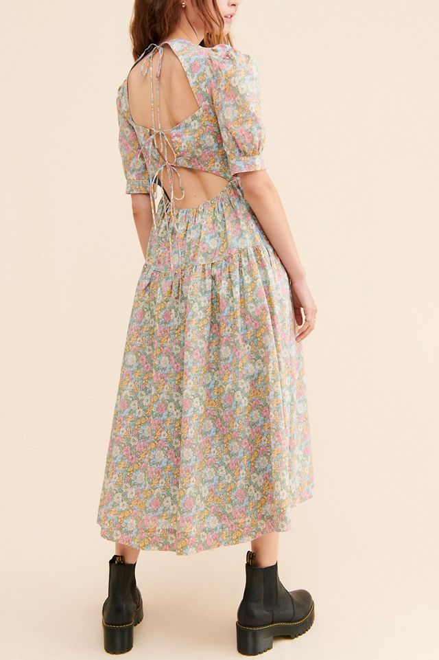 En Saison Cotton Floral Midi Dress #1