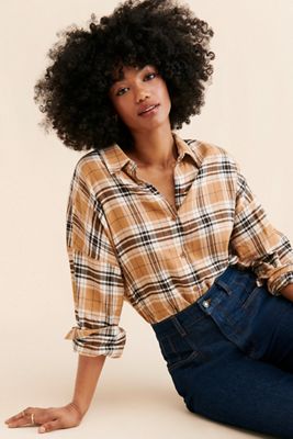 Nuuly x Favorite Daughter Ex-Boyfriend Plaid Shirt