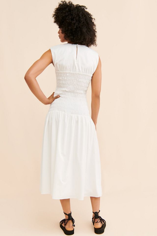 Mare Mare Smocked Drop Waist Midi Dress #1