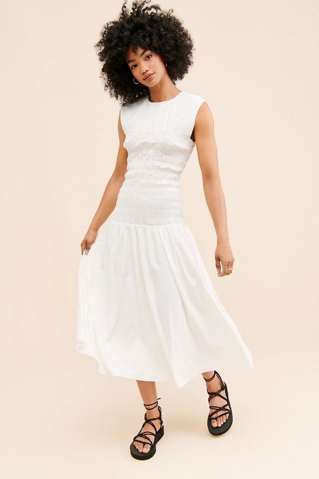 Mare Mare Smocked Drop Waist Midi Dress #3