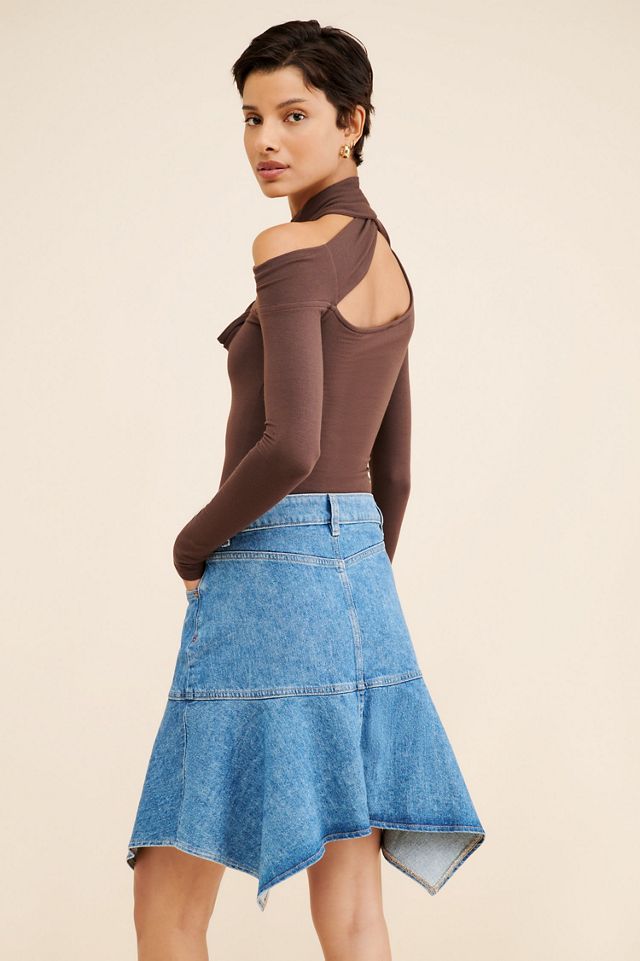 Warp + Weft Hav Denim Mini Skirt #1