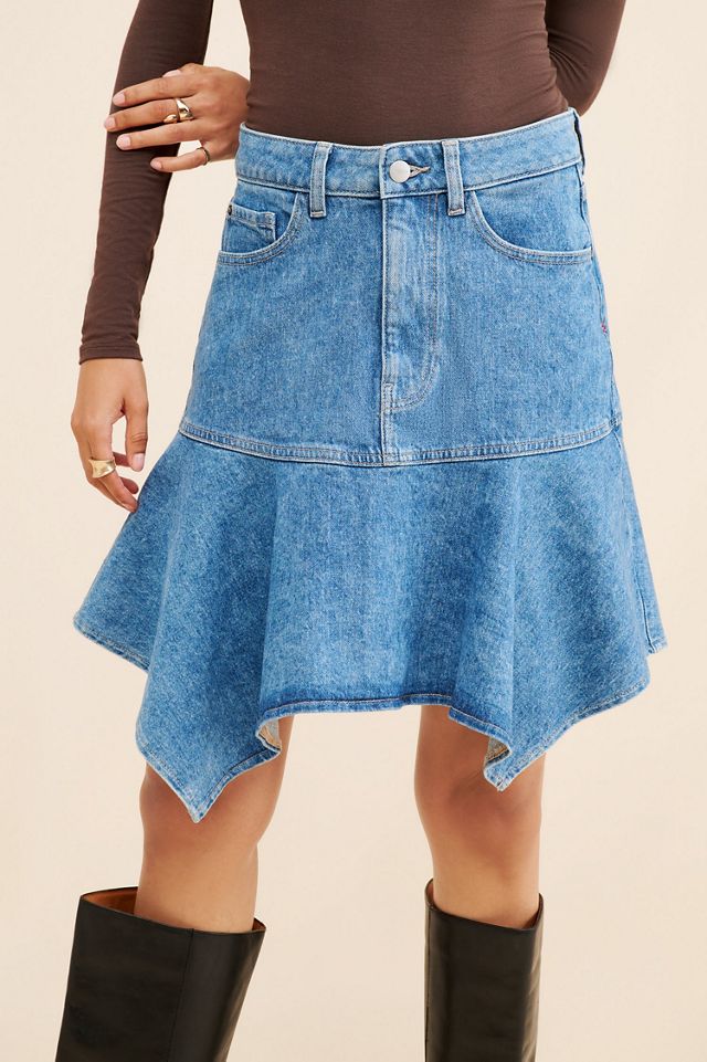 Warp + Weft Hav Denim Mini Skirt #2