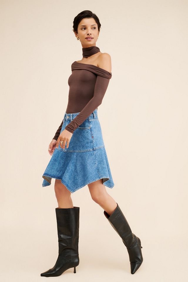Warp + Weft Hav Denim Mini Skirt #3